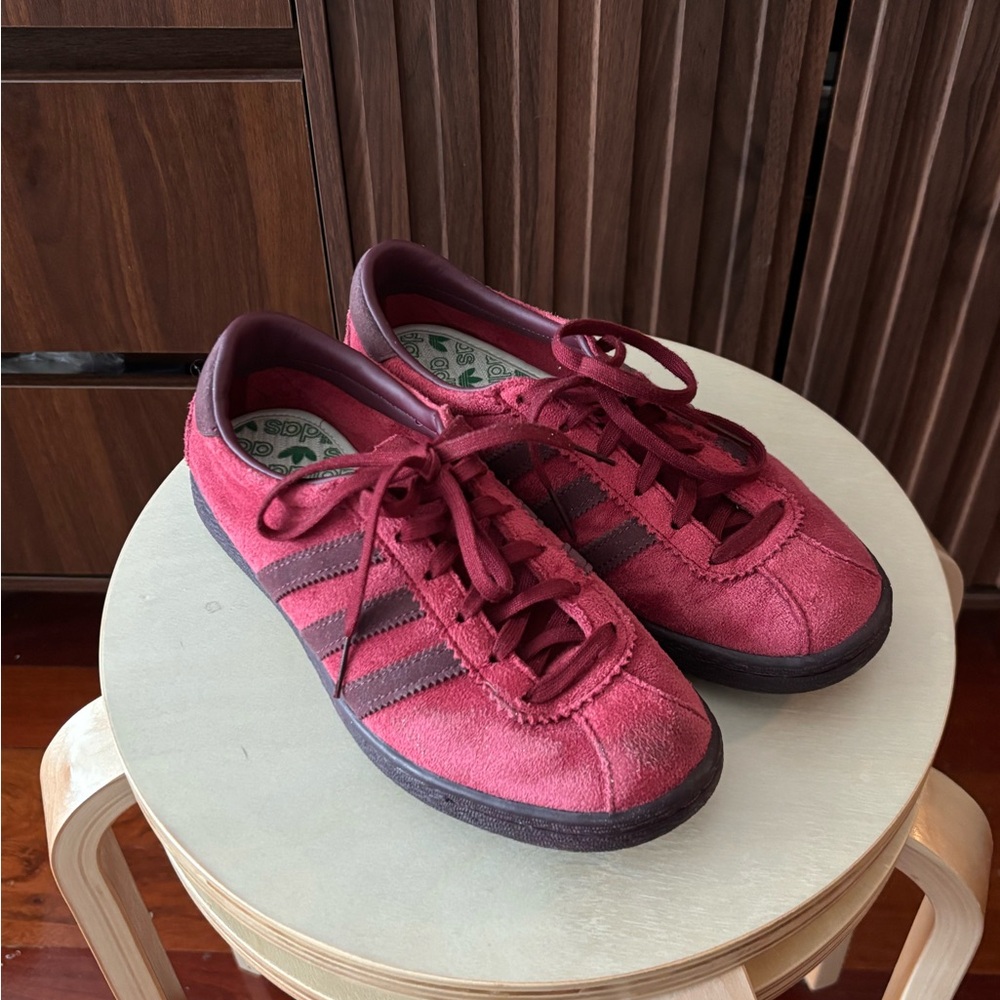 Adidas Maroon Suede Spezial Sneakers
